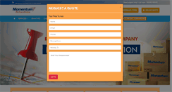 Desktop Screenshot of momentumrelocation.com