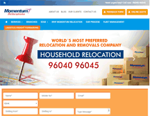 Tablet Screenshot of momentumrelocation.com
